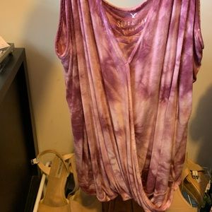 Pink TieDye American Eagle Soft & Sexy Tank Top